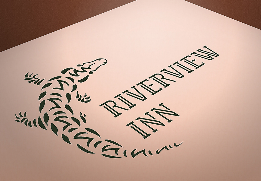 Логотип для отеля Logo Riverview hotel