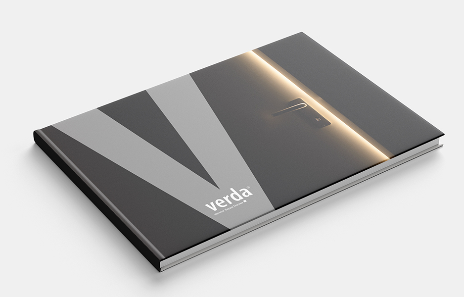 Дизайн макет каталога дверей Verda